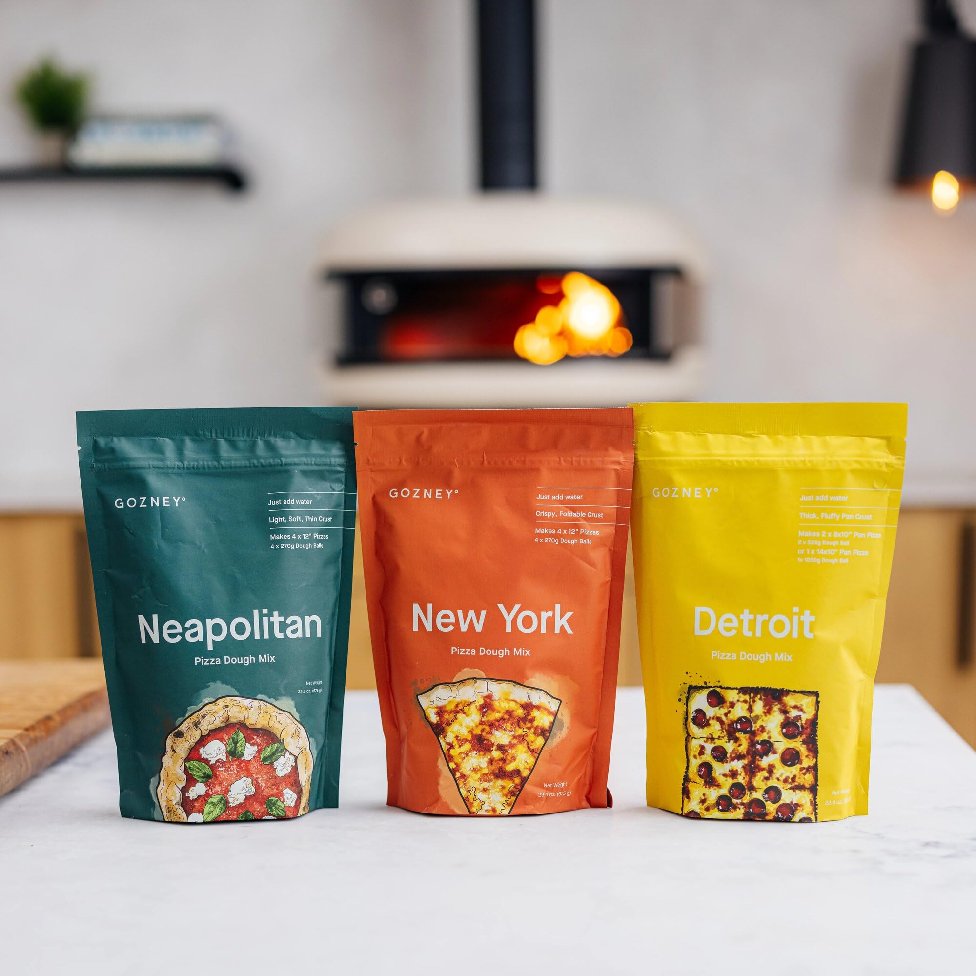 Amazon.com : Gozney Just-Add-Water Neapolitan Pizza Dough Mix for